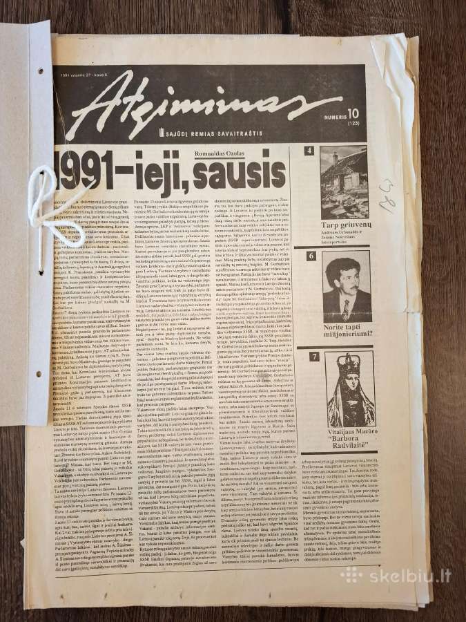 Lietuvos sąjūdžio laikraščiai savaitraščiai 1989m - nuotraukos Nr. 8