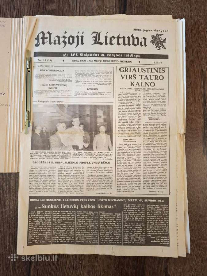 Lietuvos sąjūdžio laikraščiai savaitraščiai 1989m - nuotraukos Nr. 10