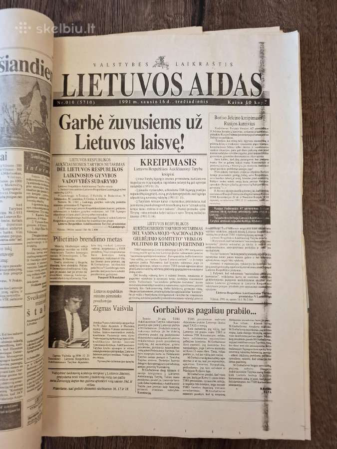 Lietuvos sąjūdžio laikraščiai savaitraščiai 1989m - nuotraukos Nr. 11