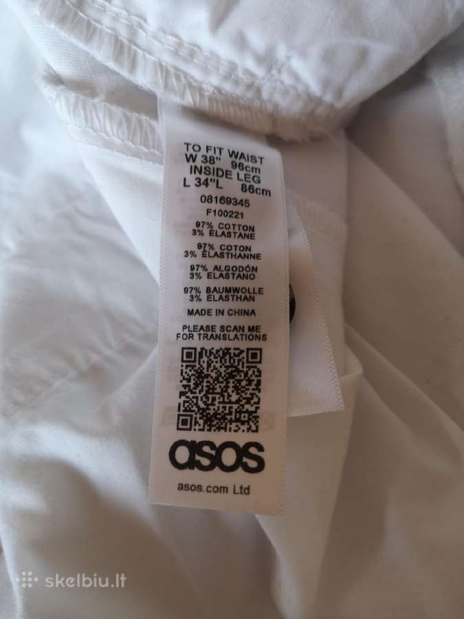 Asos naujos baltos spalvos kelnės su kišenėmis - nuotraukos Nr. 7