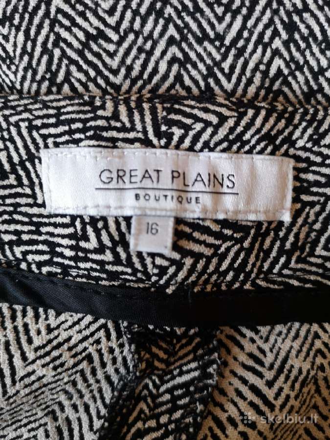 Great Plains boutique pilkos raštuotos kelnės - nuotraukos Nr. 6