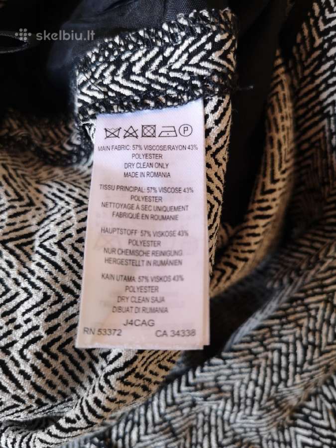 Great Plains boutique pilkos raštuotos kelnės - nuotraukos Nr. 7