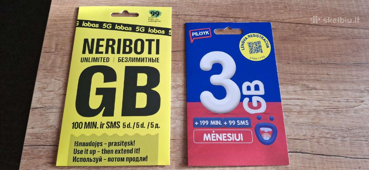 Nauja Pildyk ir Labas sim kortelė 7€ - nuotraukos Nr. 3