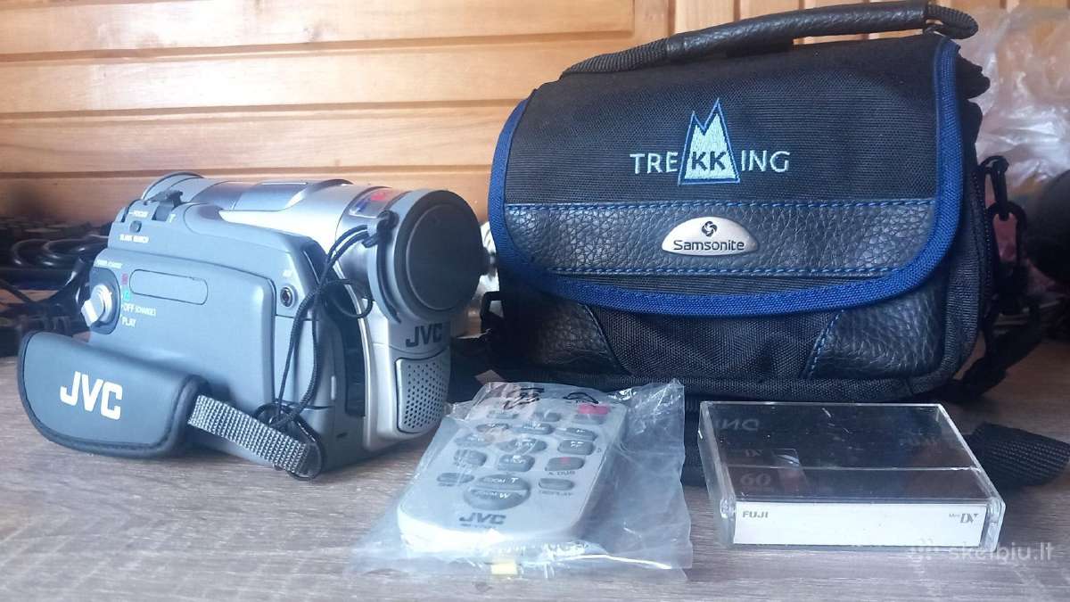 JVC Gr-d40ek Minidv Vaizdo Kamera + priedai