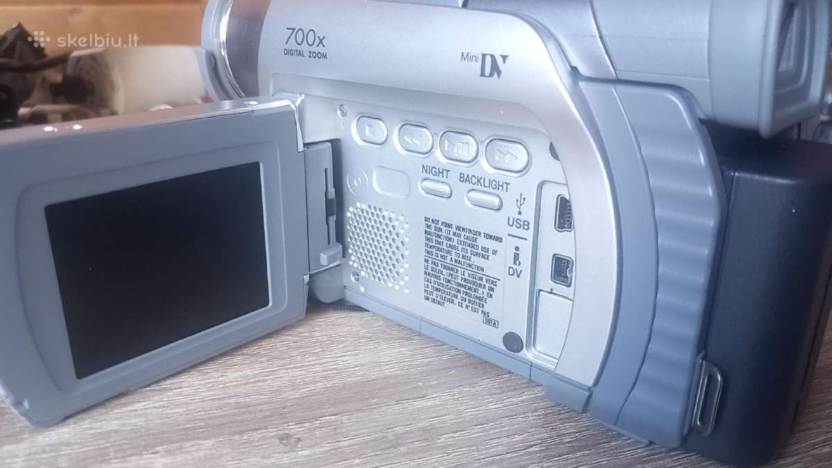 JVC Gr-d40ek Minidv Vaizdo Kamera + priedai - nuotraukos Nr. 5