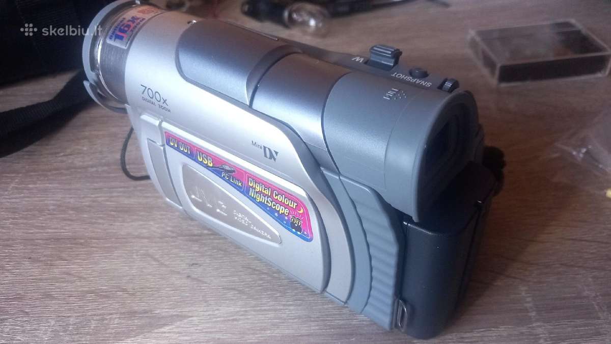 JVC Gr-d40ek Minidv Vaizdo Kamera + priedai - nuotraukos Nr. 4