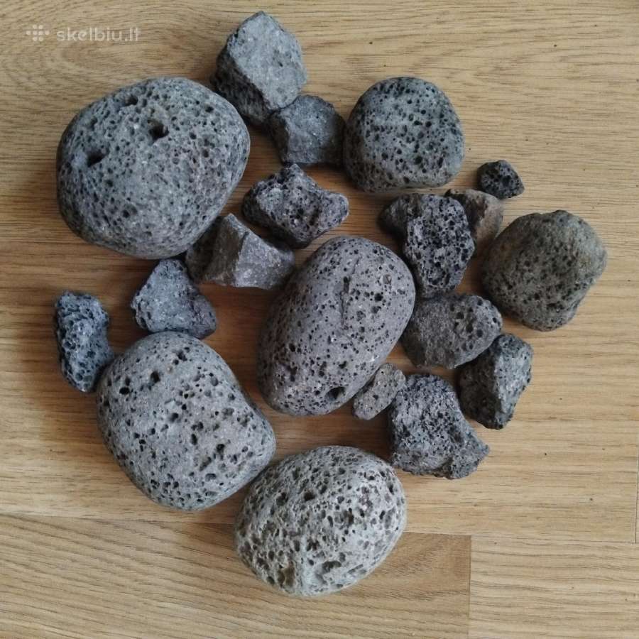 Natūralūs vulkaniniai lavos akmenys