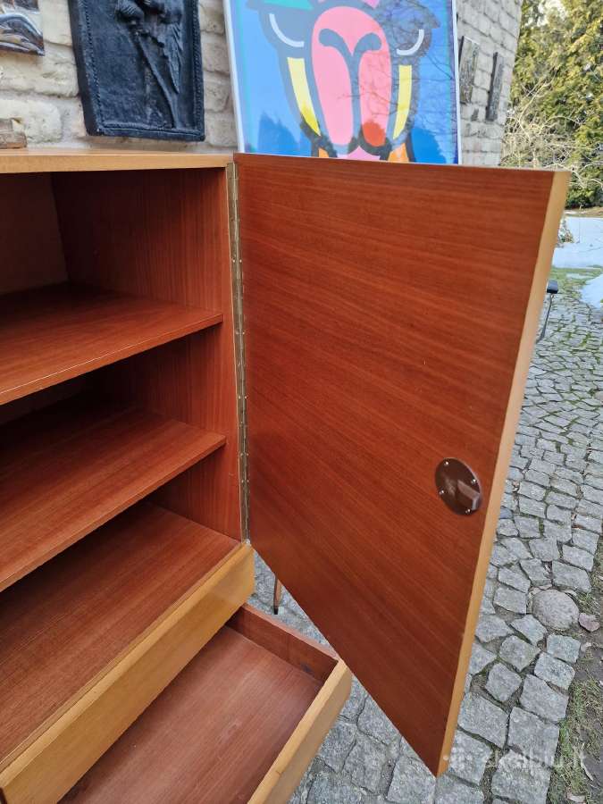 Vintažinė mid century tikmedžio indauja - nuotraukos Nr. 2
