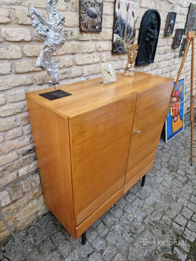 Vintažinė mid century tikmedžio indauja - nuotraukos Nr. 3
