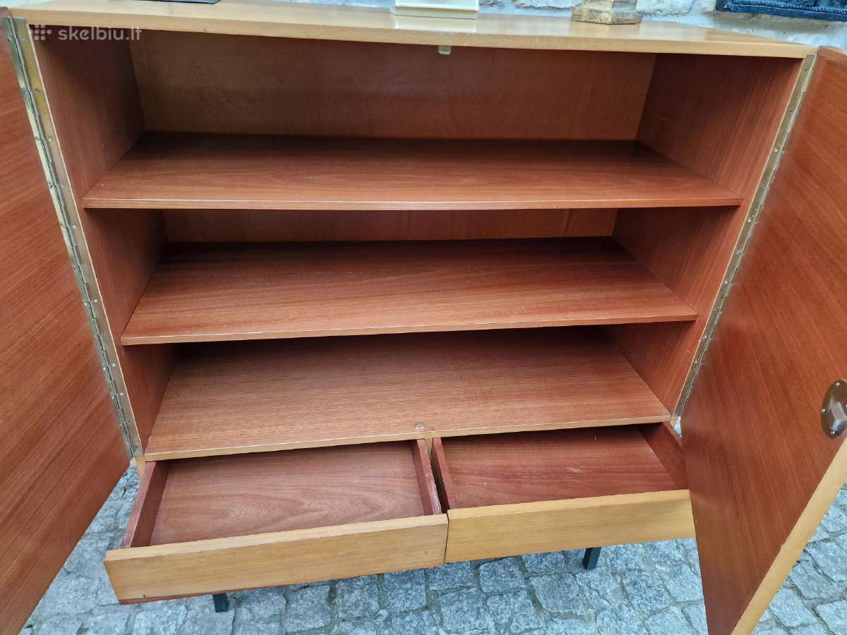 Vintažinė mid century tikmedžio indauja - nuotraukos Nr. 4