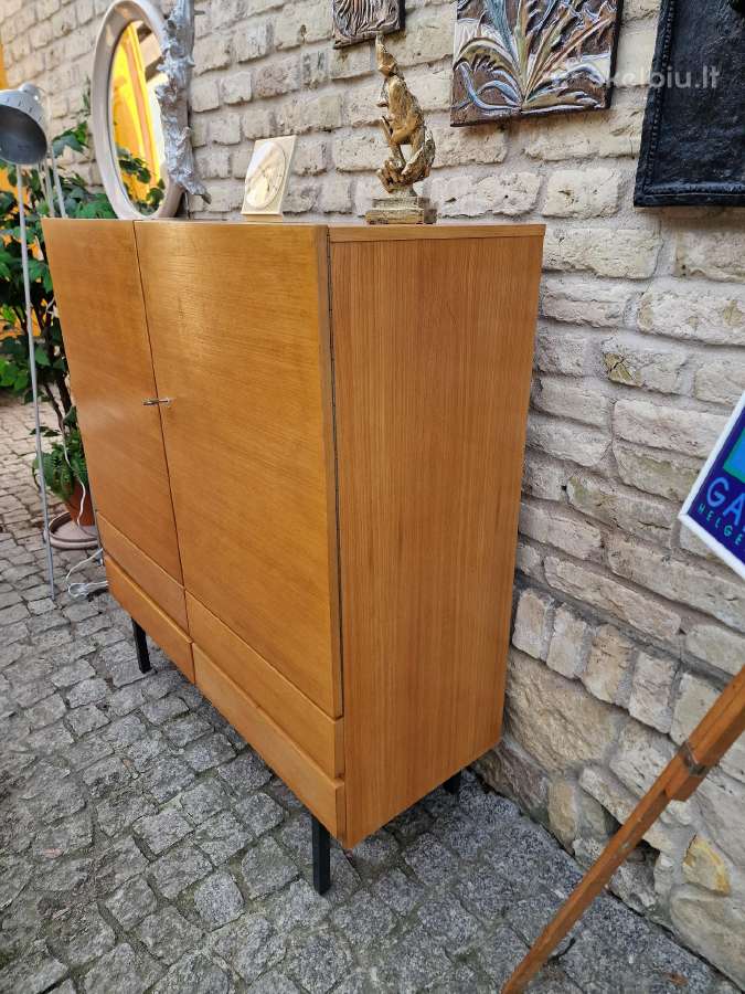 Vintažinė mid century tikmedžio indauja - nuotraukos Nr. 5