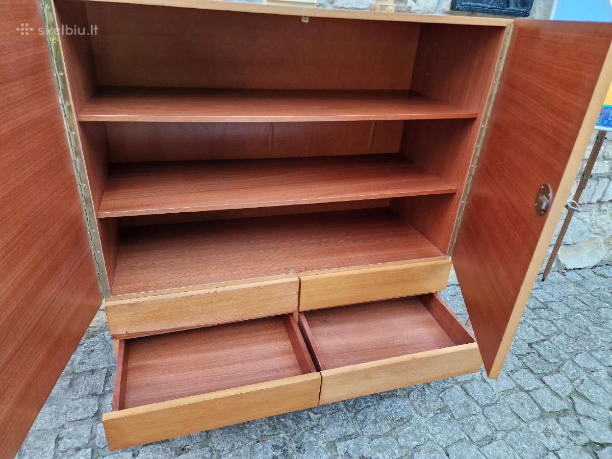 Vintažinė mid century tikmedžio indauja - nuotraukos Nr. 6