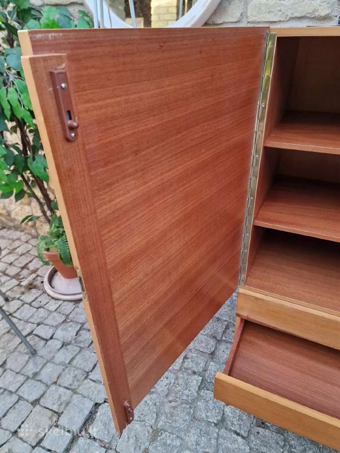 Vintažinė mid century tikmedžio indauja - nuotraukos Nr. 8