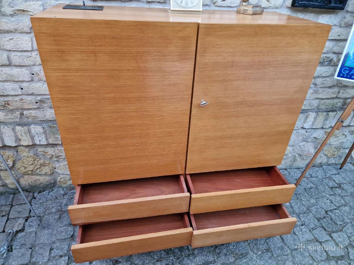 Vintažinė mid century tikmedžio indauja - nuotraukos Nr. 9