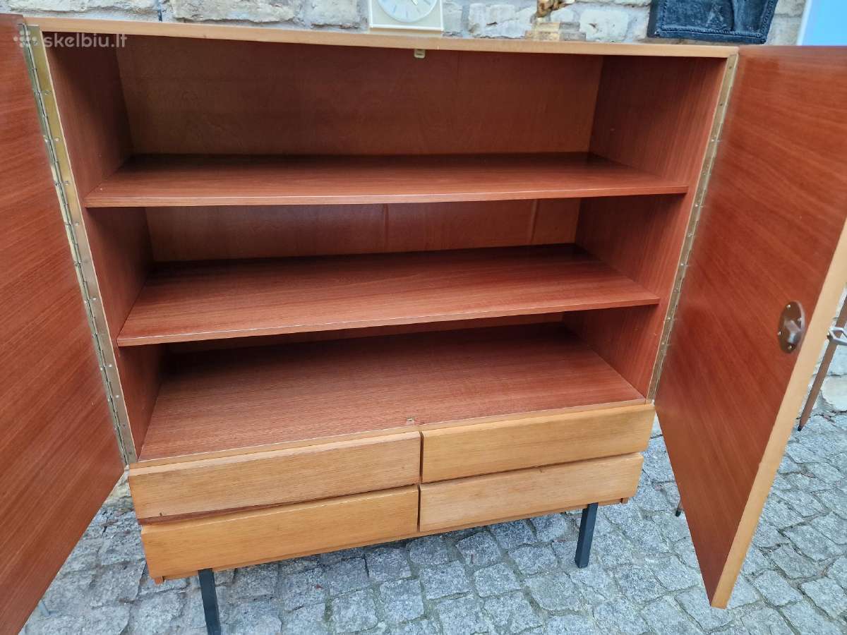 Vintažinė mid century tikmedžio indauja - nuotraukos Nr. 10