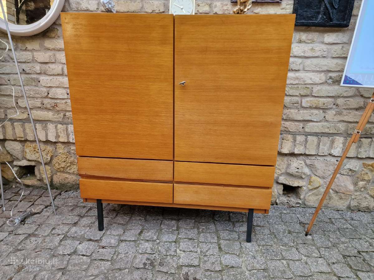 Vintažinė mid century tikmedžio indauja - nuotraukos Nr. 12