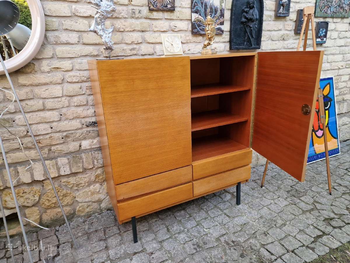 Vintažinė mid century tikmedžio indauja - nuotraukos Nr. 13