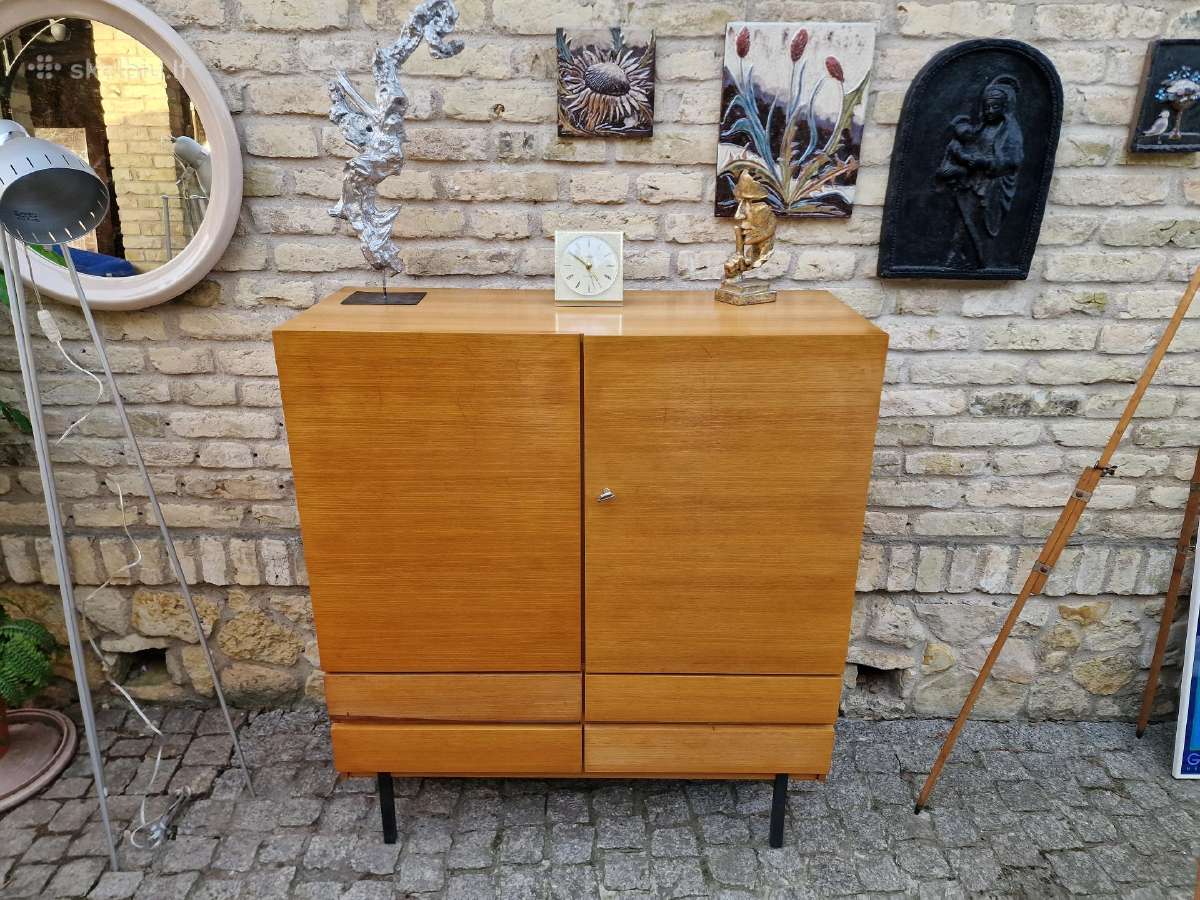 Vintažinė mid century tikmedžio indauja - nuotraukos Nr. 14