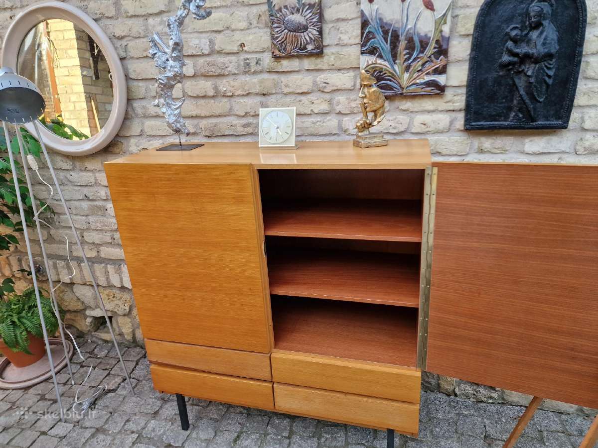 Vintažinė mid century tikmedžio indauja - nuotraukos Nr. 17