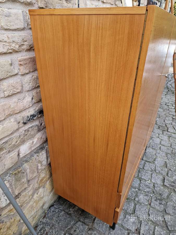 Vintažinė mid century tikmedžio indauja - nuotraukos Nr. 24