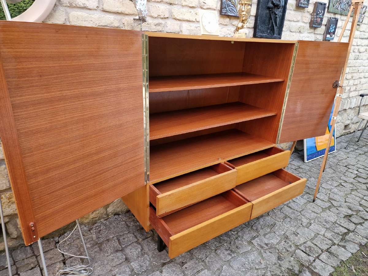Vintažinė mid century tikmedžio indauja - nuotraukos Nr. 25