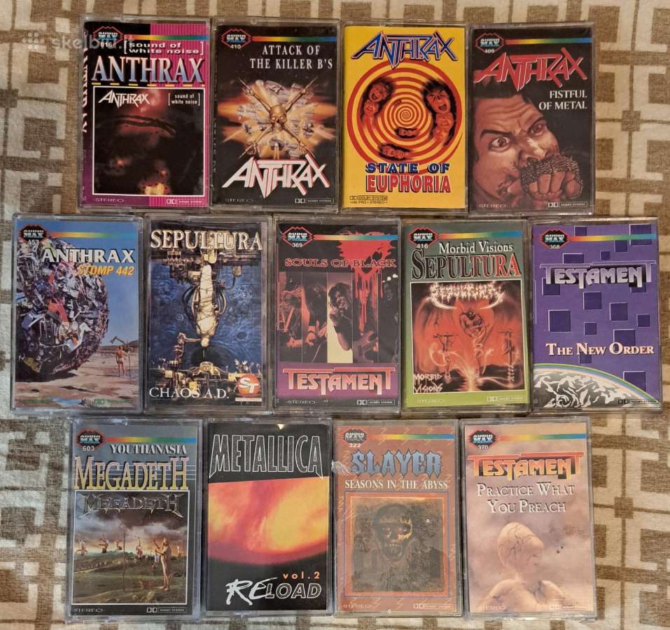 Thrash Metal audio kasetes