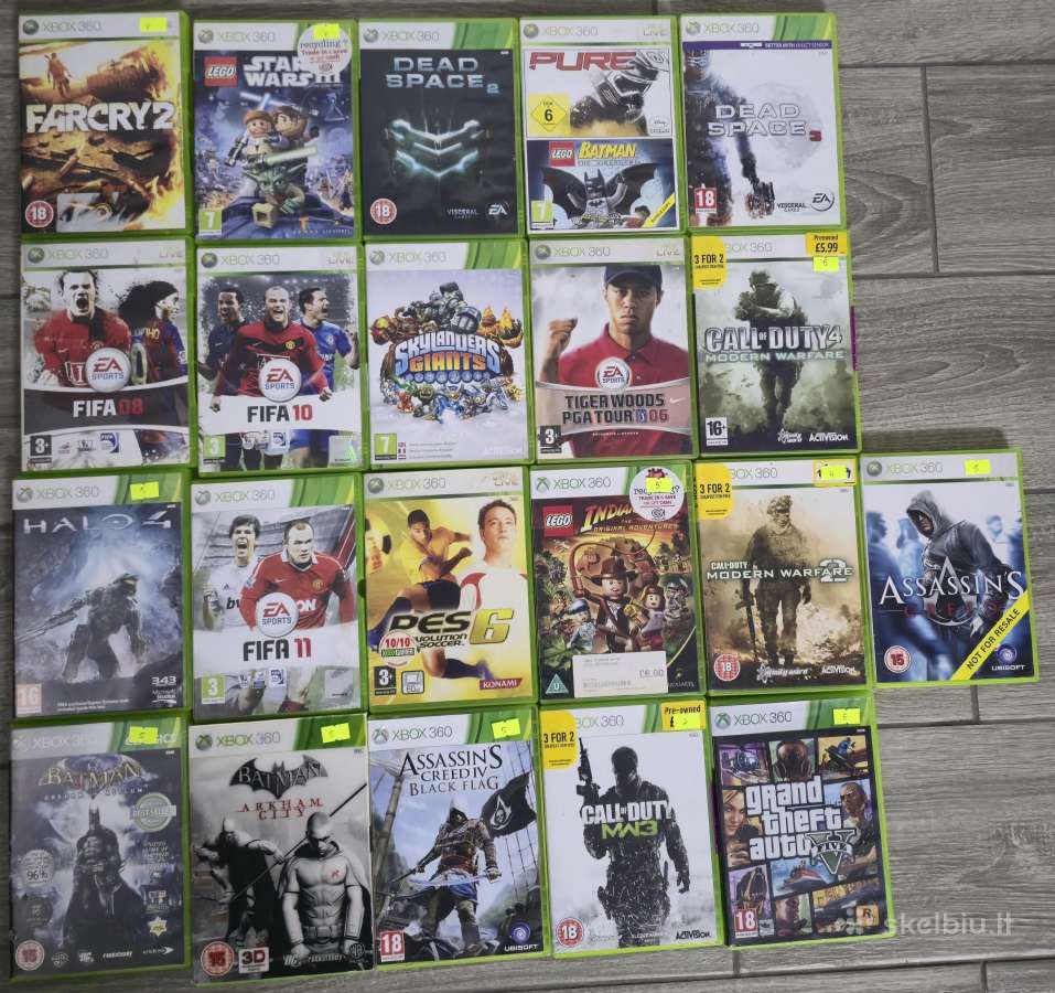 Xbox 360 žaidimai siunčiu