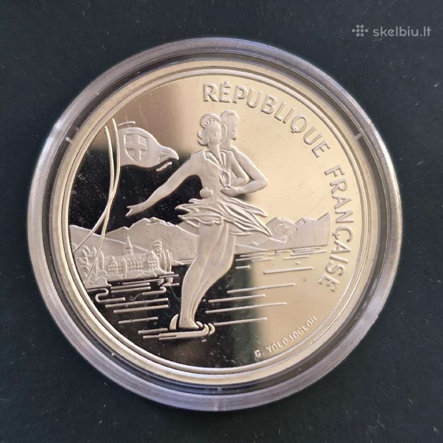 Prancūzija 1990 100 francs Ag900 Abervilio ol. žai