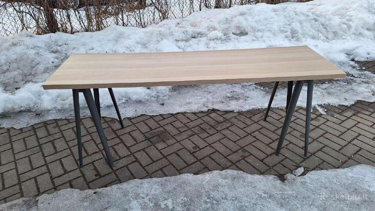 Stalas 2 m Ikea su Närspel trestle dark grey kojom - nuotraukos Nr. 2