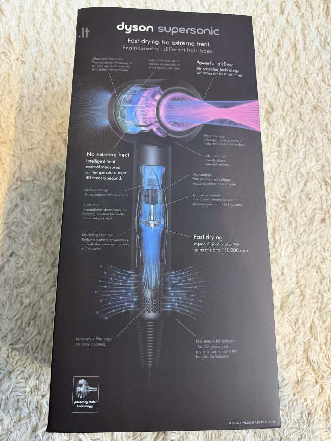 Labai mažai naudotas Dyson plaukų džiovintuvą - nuotraukos Nr. 4