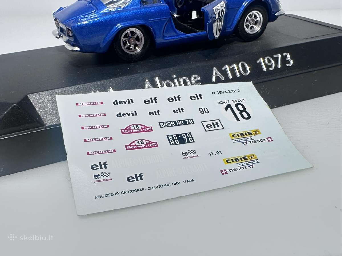 Alpine A110 Renault 1973 mėlyna 1:43 Solido - nuotraukos Nr. 9
