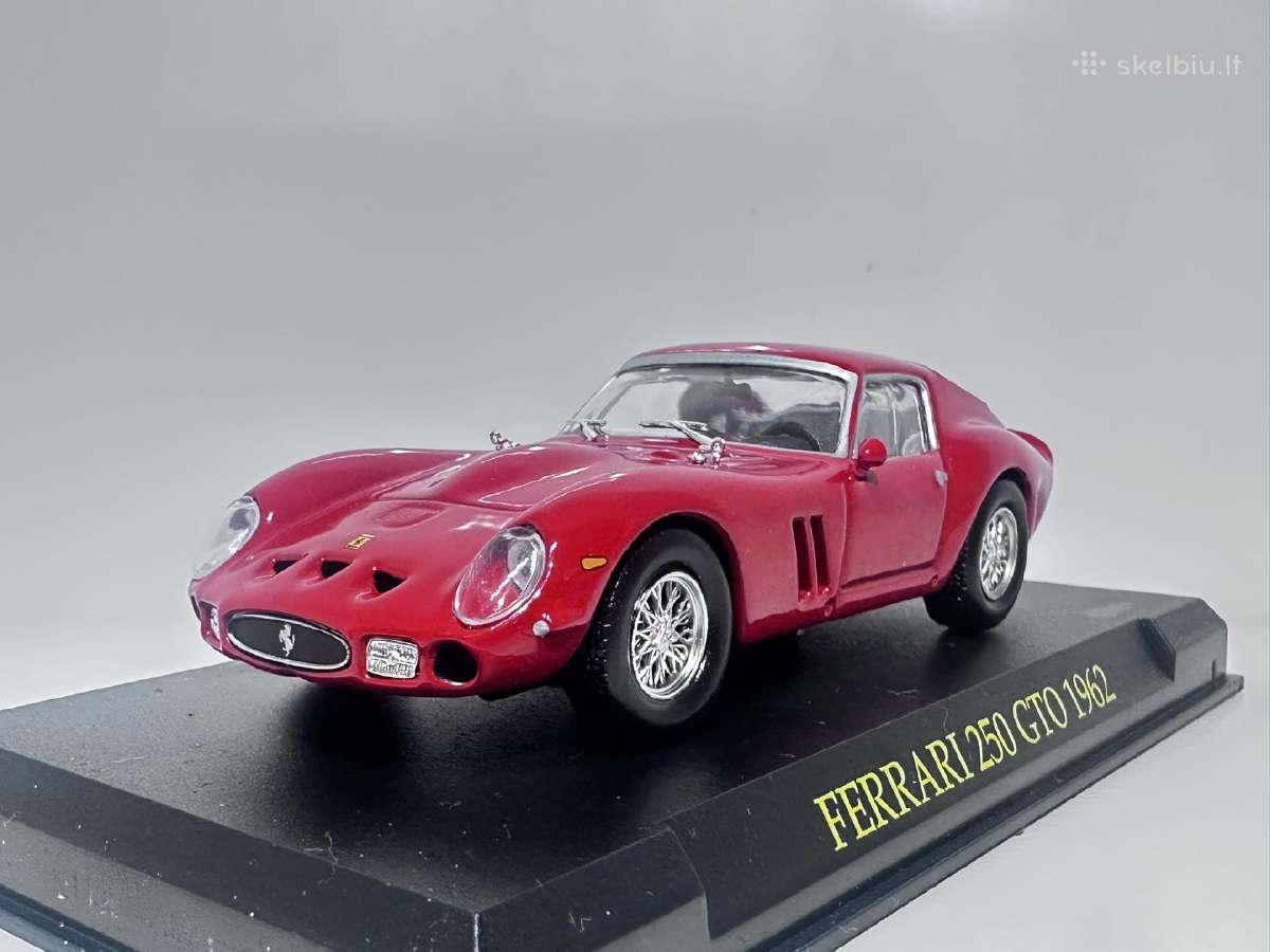 Ferrari 250 Gto 1962 raudona 1:43 Edicola - nuotraukos Nr. 3
