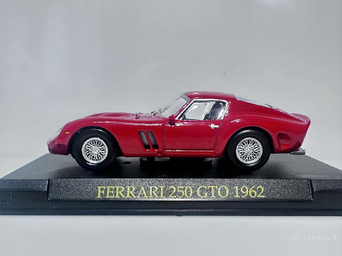 Ferrari 250 Gto 1962 raudona 1:43 Edicola - nuotraukos Nr. 4
