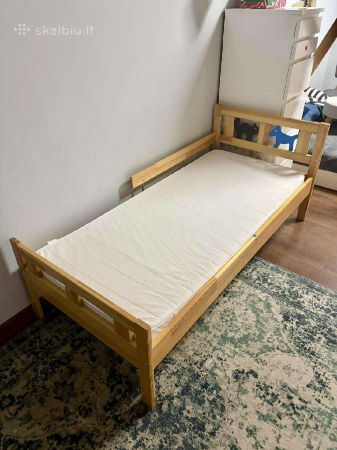 Ikea Kritter pušies masyvo lova lovelė lovytė