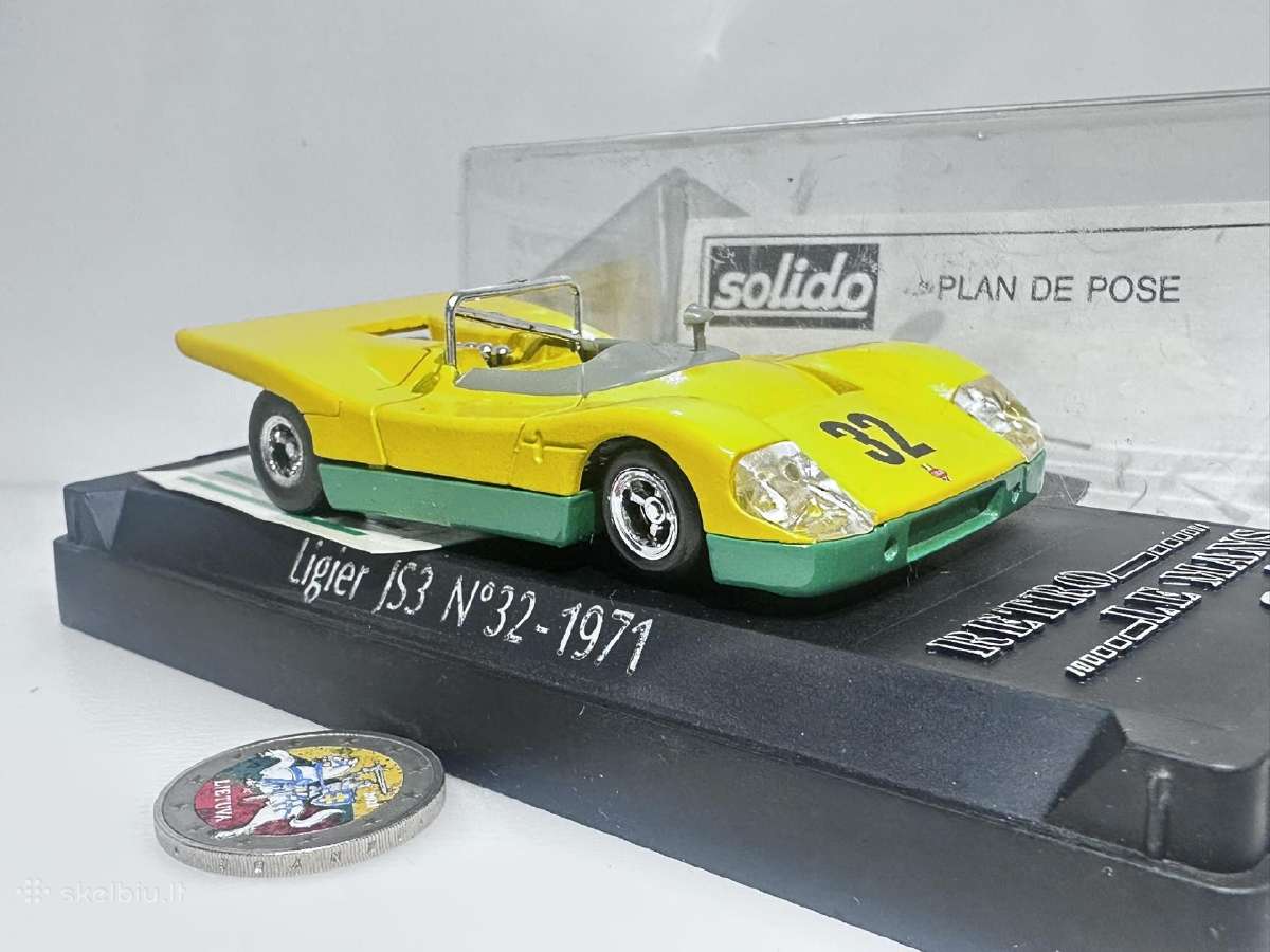 Ligier Js3 1971 1971 geltona 1:43 Solido