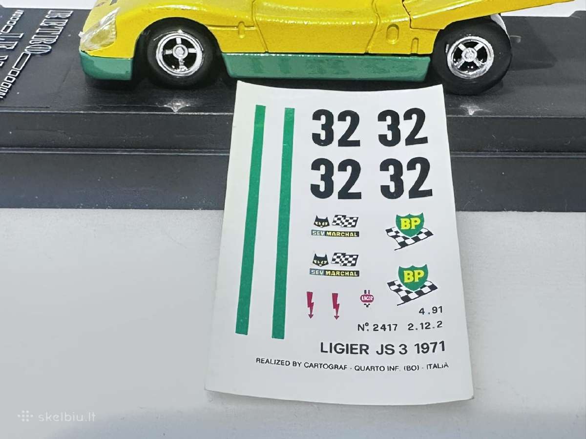 Ligier Js3 1971 1971 geltona 1:43 Solido - nuotraukos Nr. 7