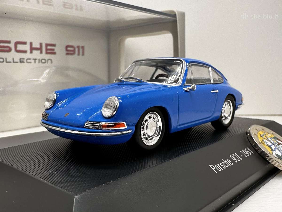 Porsche 901 1964 mėlyna 1:43 Atlas