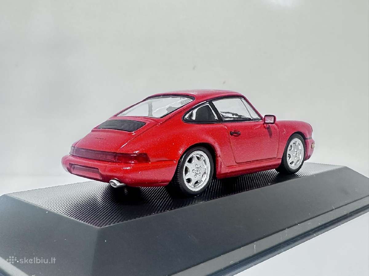 Porsche 911 964 Carrera 4 1991 raudona 1:43 Atlas - nuotraukos Nr. 5