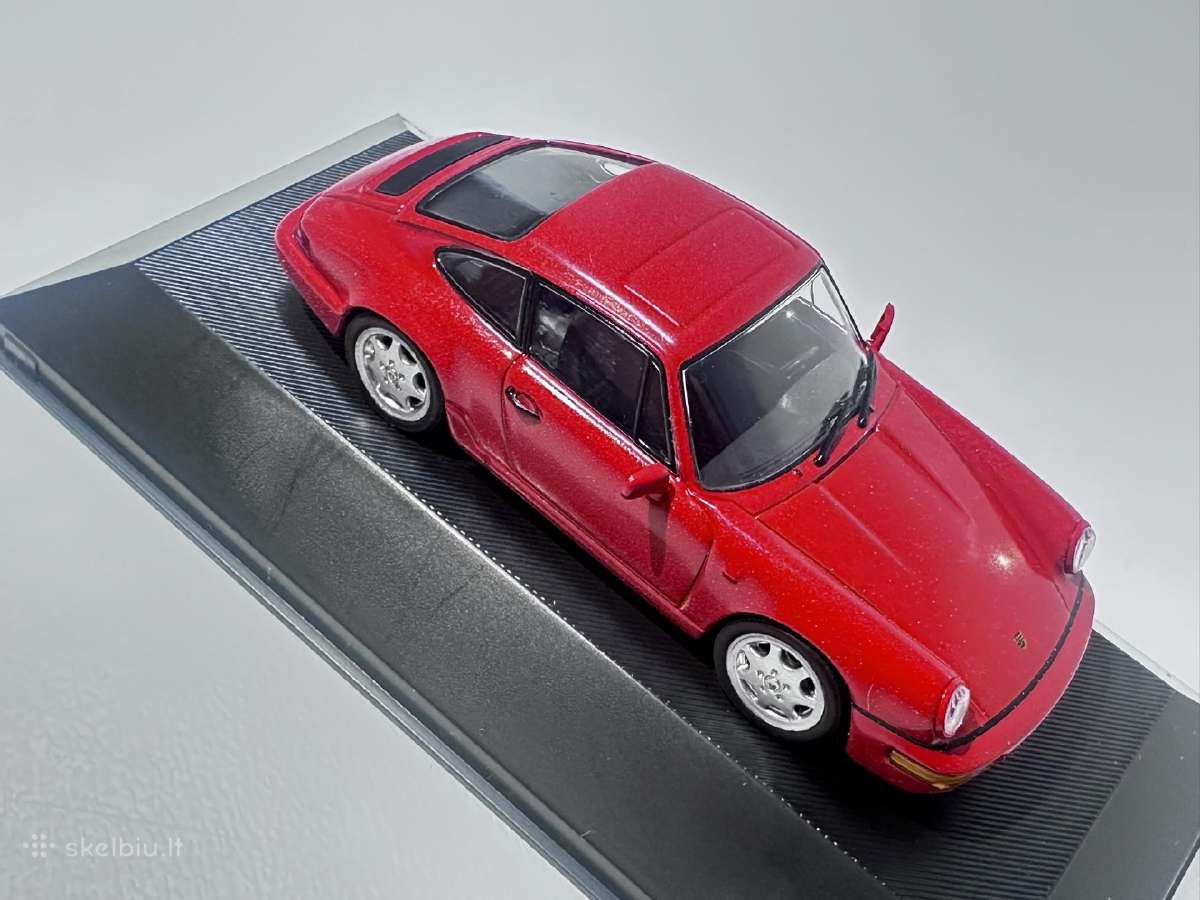 Porsche 911 964 Carrera 4 1991 raudona 1:43 Atlas - nuotraukos Nr. 6