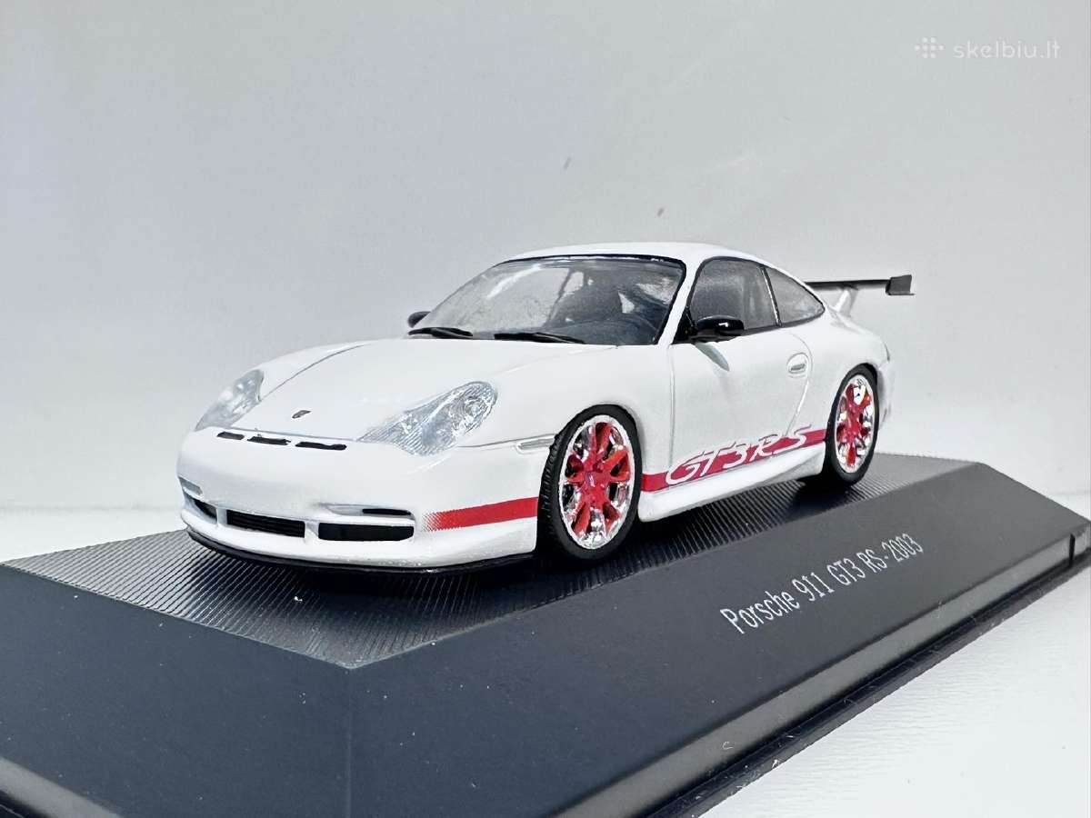 Porsche 911 996 Gt3 RS 2003 balta 1:43 Atlas - nuotraukos Nr. 3