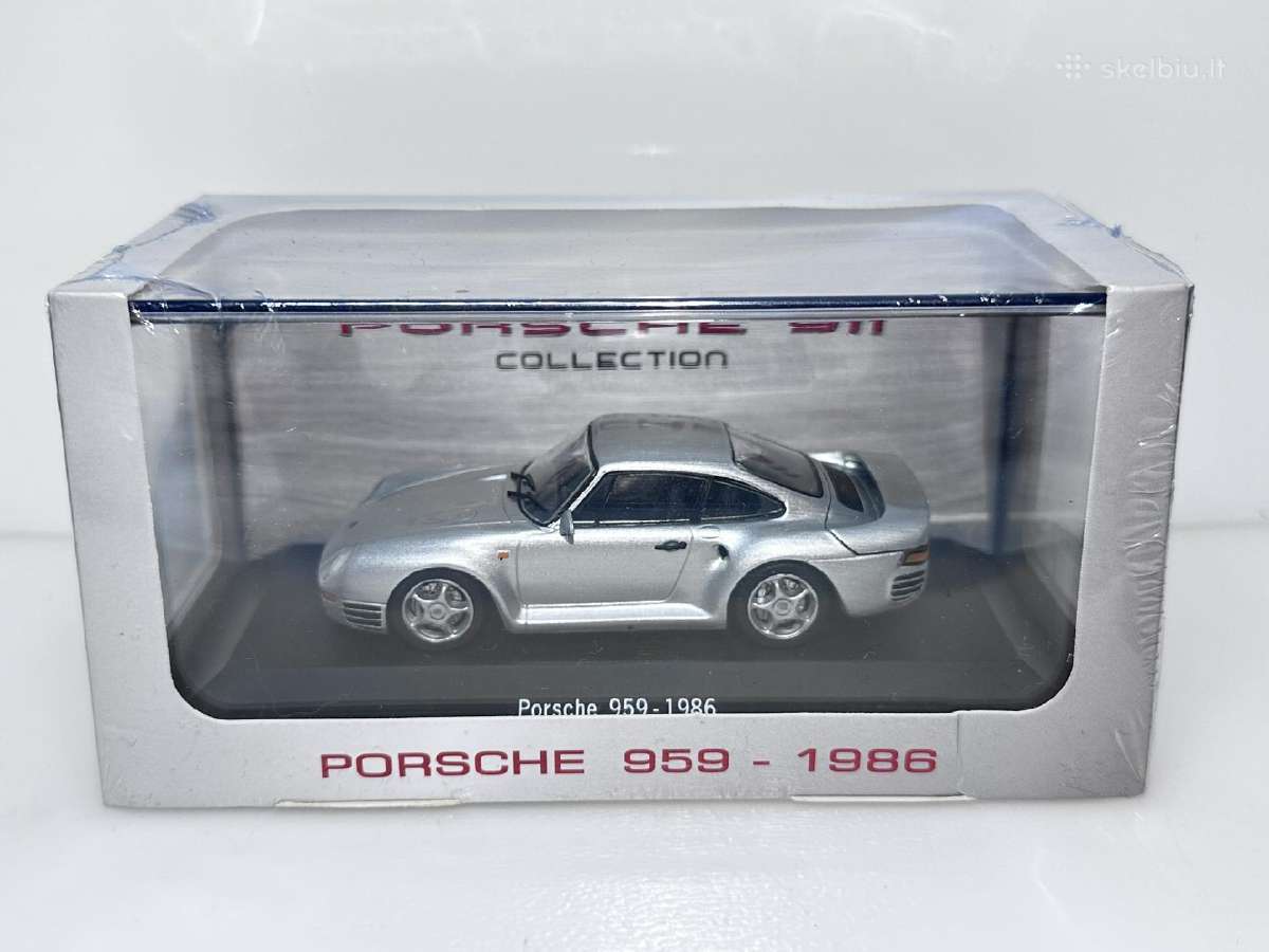 Porsche 959 1986 sidabro 1:43 Atlas - nuotraukos Nr. 2