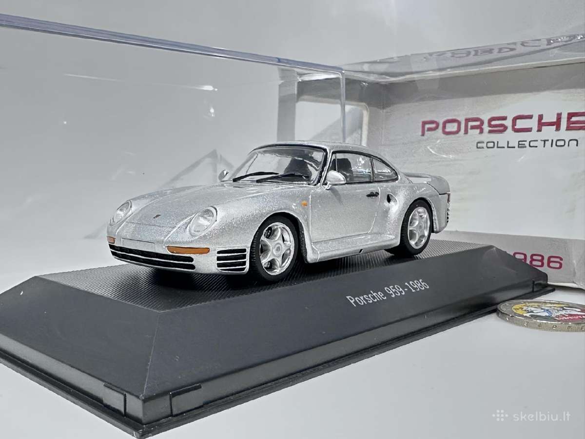 Porsche 959 1986 sidabro 1:43 Atlas