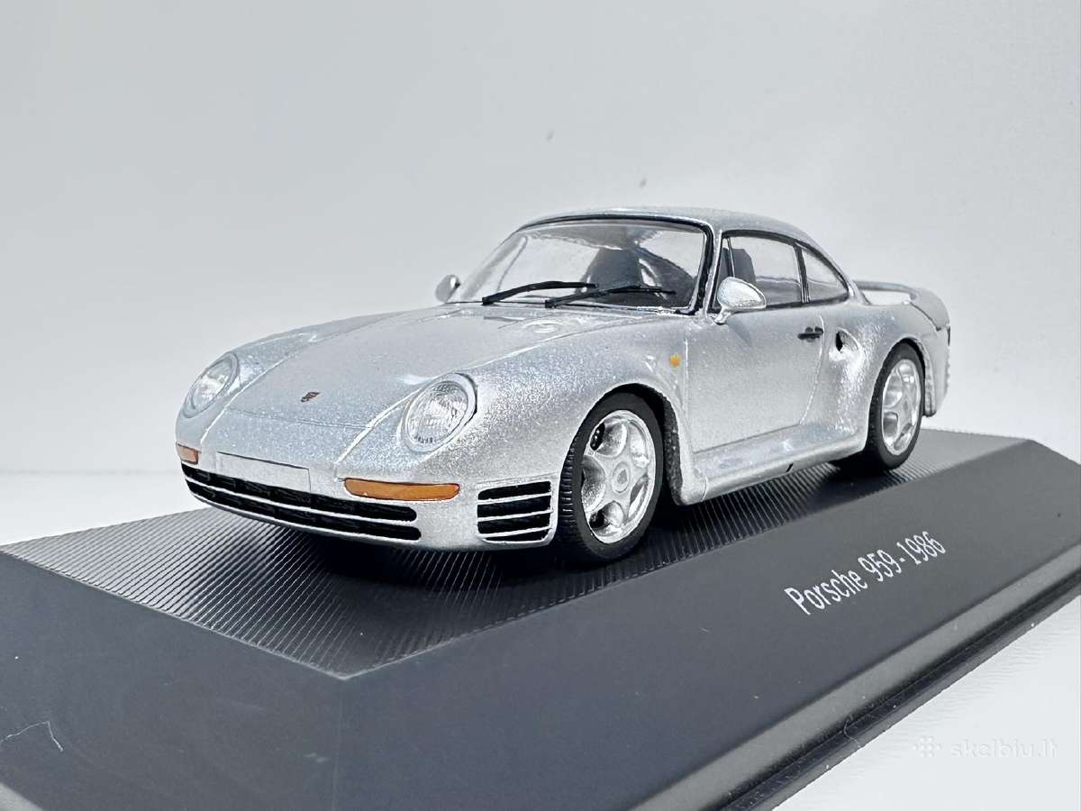 Porsche 959 1986 sidabro 1:43 Atlas - nuotraukos Nr. 3