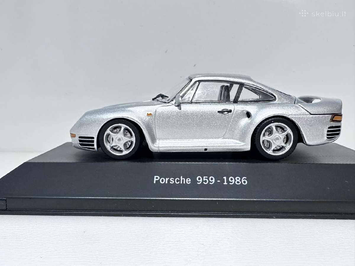 Porsche 959 1986 sidabro 1:43 Atlas - nuotraukos Nr. 4