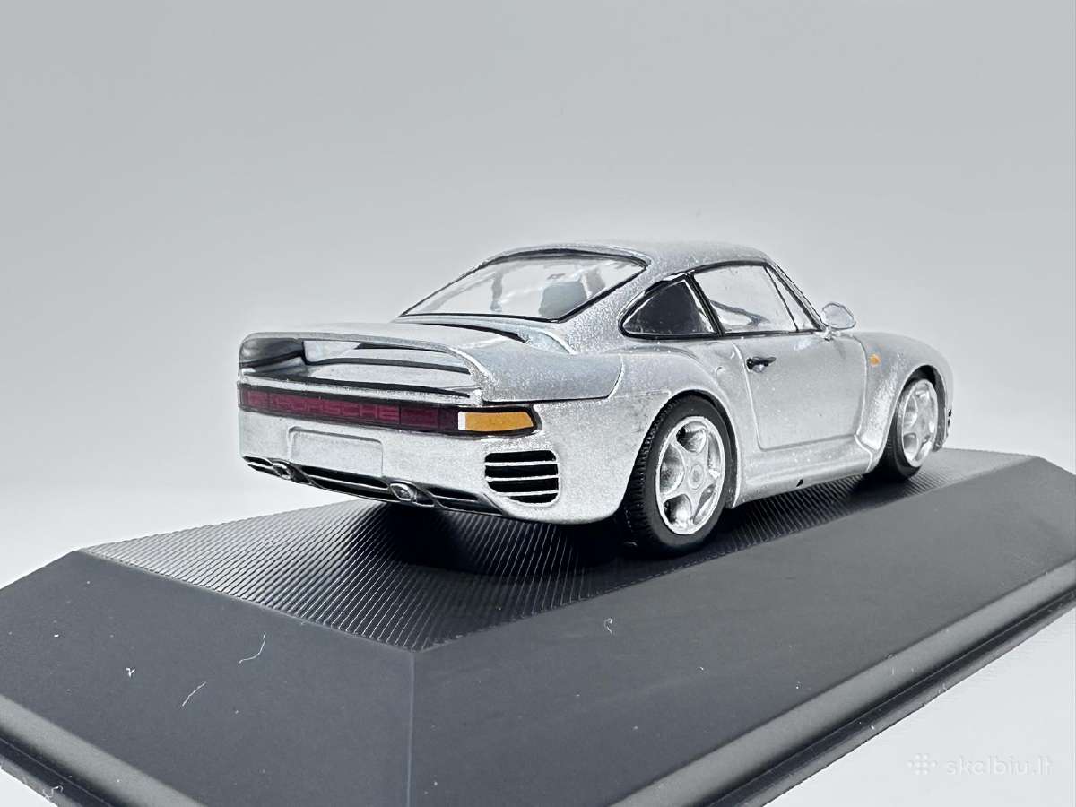 Porsche 959 1986 sidabro 1:43 Atlas - nuotraukos Nr. 5