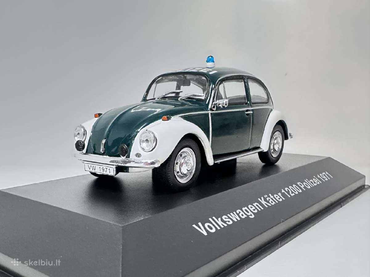 Volkswagen Kafer 1200 Beetle Polizei 1971 1:43 Dea - nuotraukos Nr. 3