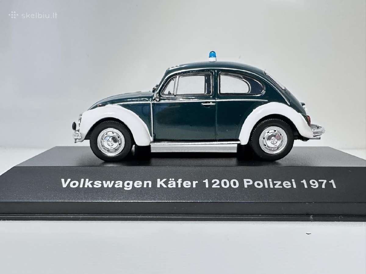 Volkswagen Kafer 1200 Beetle Polizei 1971 1:43 Dea - nuotraukos Nr. 4