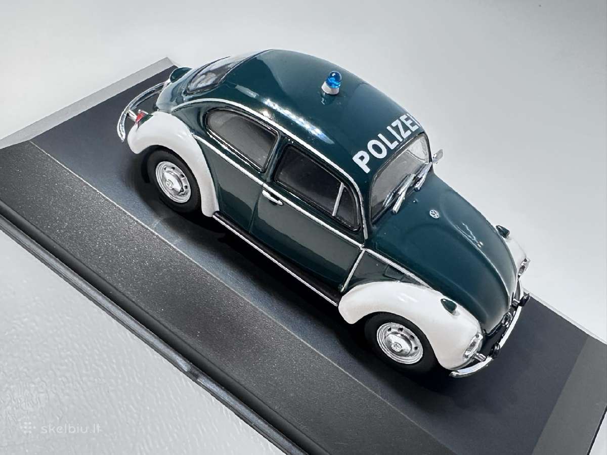 Volkswagen Kafer 1200 Beetle Polizei 1971 1:43 Dea - nuotraukos Nr. 6