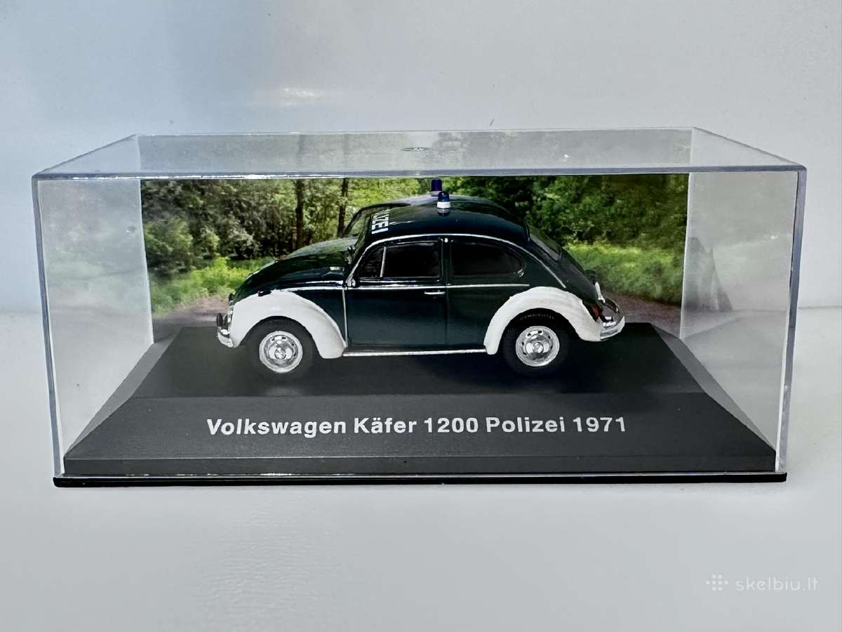 Volkswagen Kafer 1200 Beetle Polizei 1971 1:43 Dea - nuotraukos Nr. 2