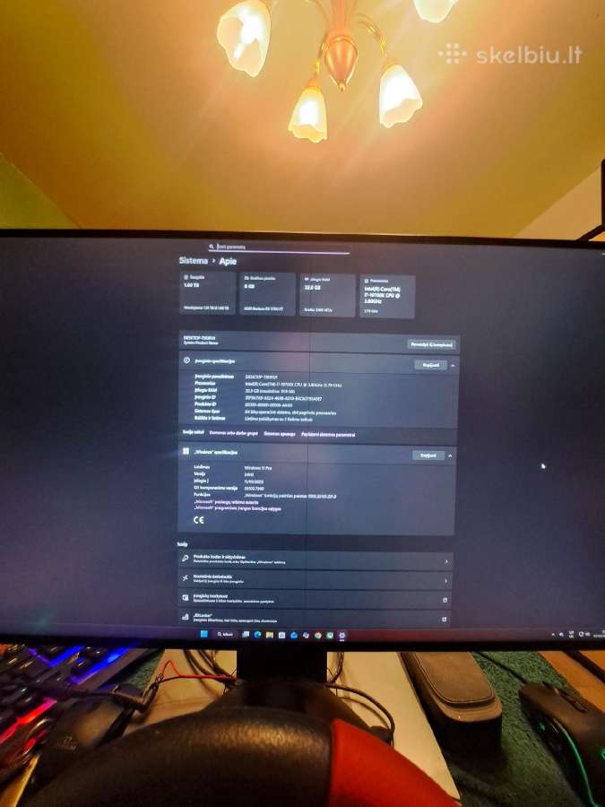 Stacinarus Pc Rx5700xt- SSD 600gb +Mve2 1tb